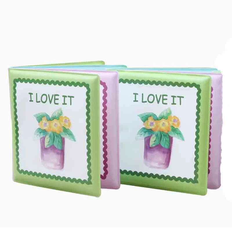 New Handpainting Design Educational Baby Bath Toys Teething Bath Books Baby Bathtub Books