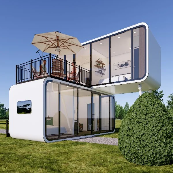 Petite maison Prefab Cabin House un Pod extérieur en forme pour Vivre et travailler