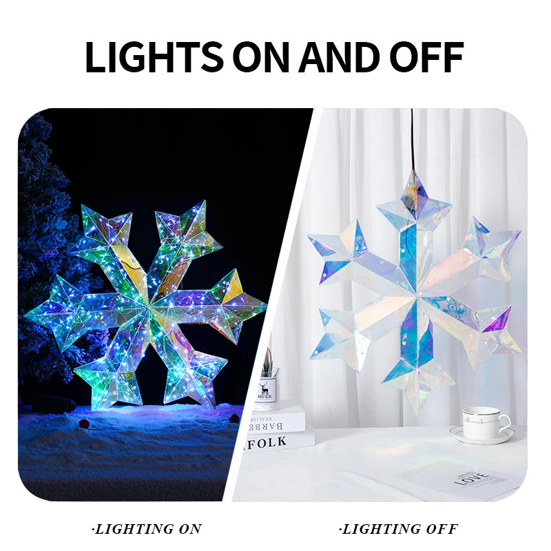 LED سنو هوليداي هدايا أضواء LED الاصطناعية هدايا المنزل الديكور عيد الميلاد زفاف احتفالية الديكور الإضاءة الهدايا 2023