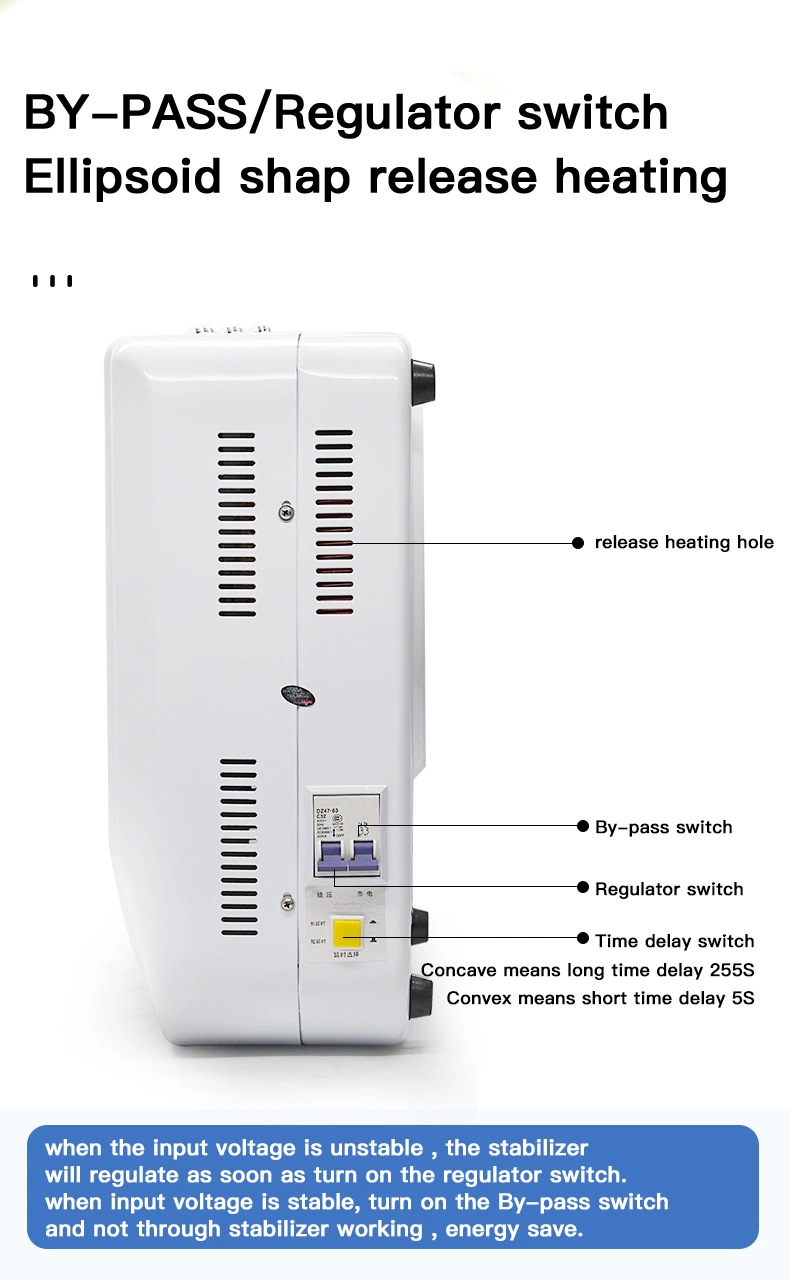 Estabilizador regulador de tensión automático AVR digital precio de fábrica 10000va LED