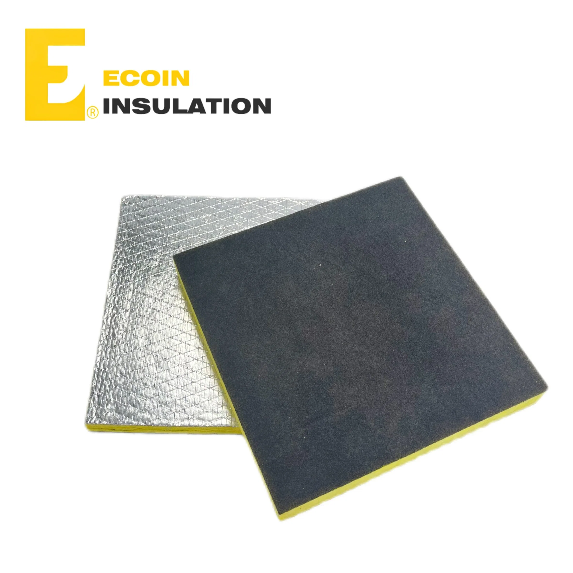 China Isover Glass Wool Thermal Insulation in HVAC and Air-Conditioning System Fireproof Sound Proof Insulation Fiber Glass Wool Board