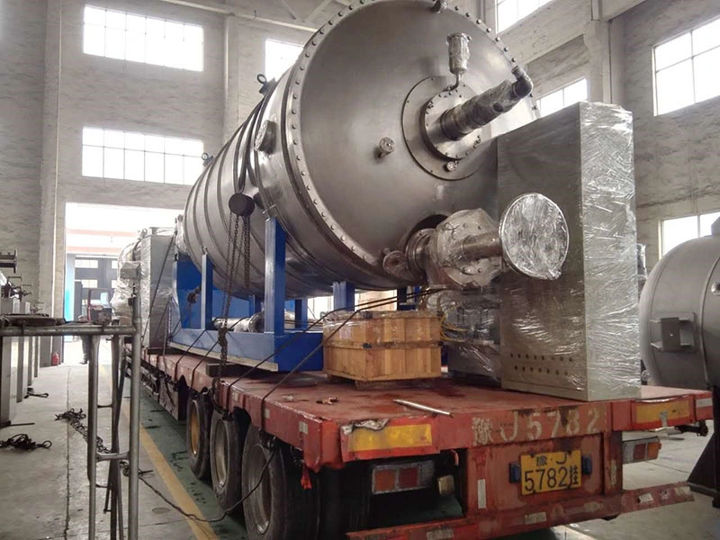 Solvent Recovery From Waste Salt Vacuum Rake Dryer Rotary Paddle Dryer