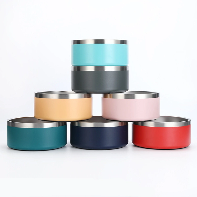 Colorful Stainless Steel Insulated Dog Bowl Pet Bowls Water or Feed Container