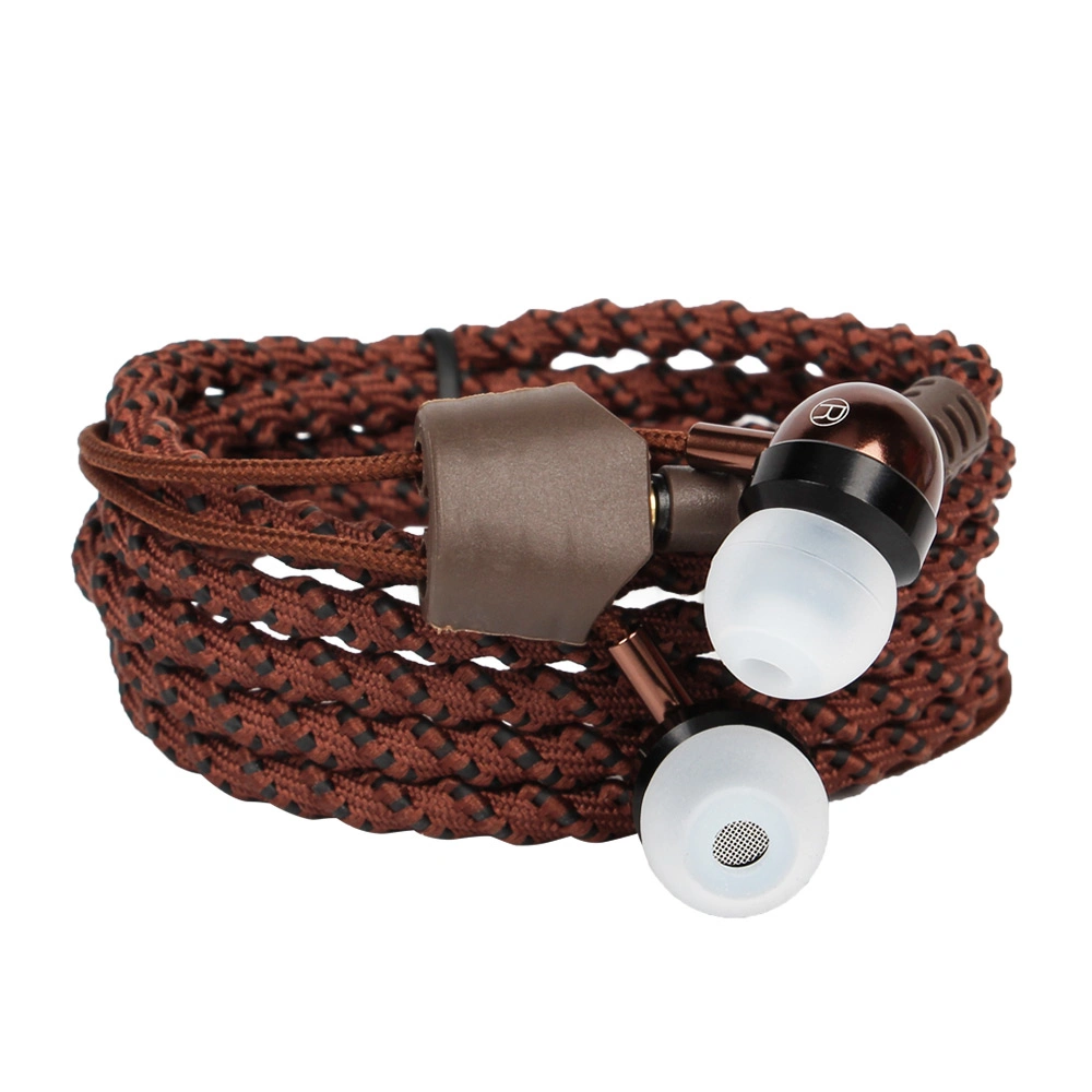 Factory Wholesale New Design cloth Rope Headphones Wristband Bracelet Cord Earphone