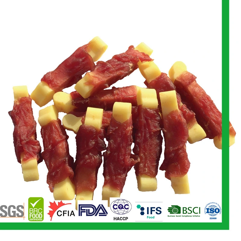 OEM ODM Free Sample Wholesale/Supplier Cheap High-Quality Chicken Wraps Cheese Bone Dog Dental Chews