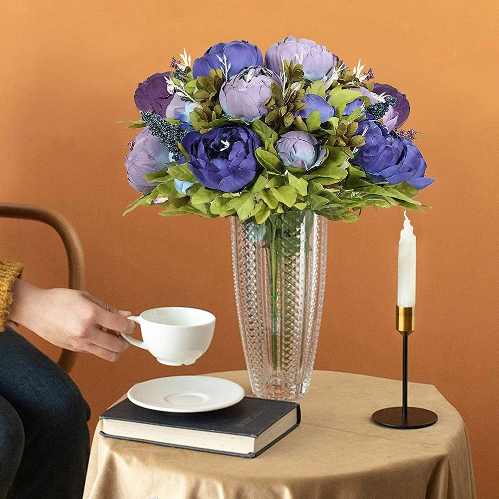 13 European-Style Core-Spun Peony Wedding Home Table Decoration