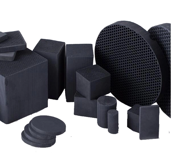 Air Purification Filters Cylindrical Shape Honeycomb Activated Carbon