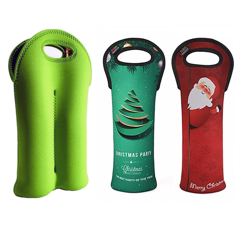 750ml Durable Neoprene Can Bottle Sleeve Cover Single Insulated Wine Bottle Cooler Portable Wine Beer Cooler Bags