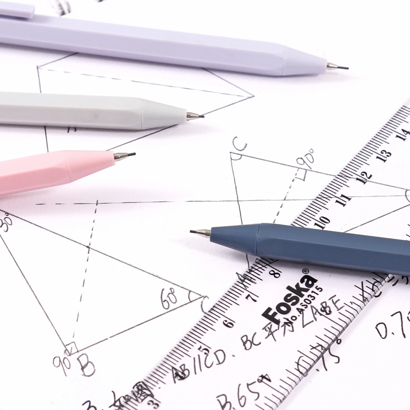 Lapiseira de plástico hexagonal Foska de 0,5 mm e 0,7 mm