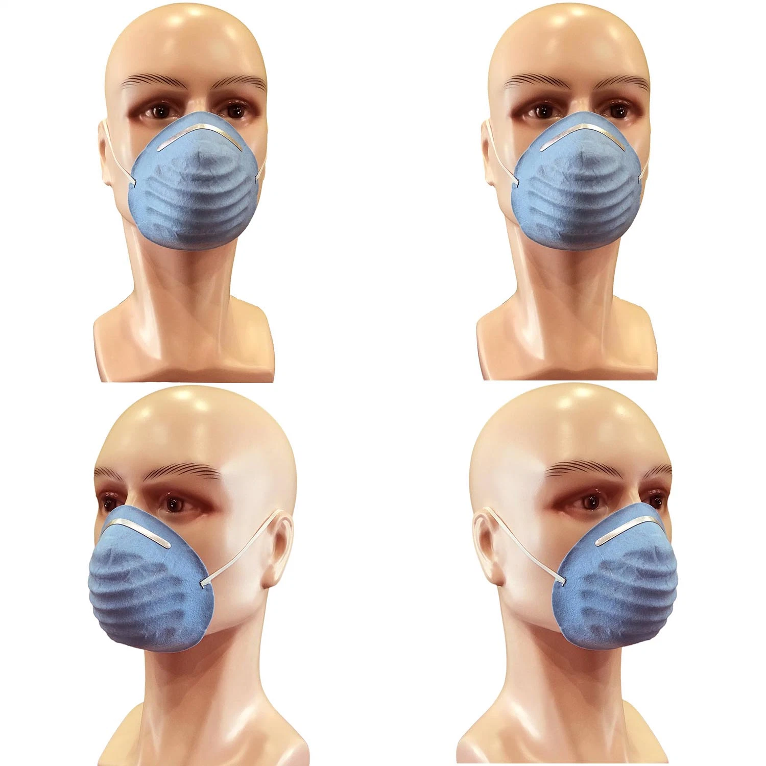 Disposable Nonwoven PP Blue 1layer 160g 180g 220g Particulate Respirator Safety Cover Dust Mask