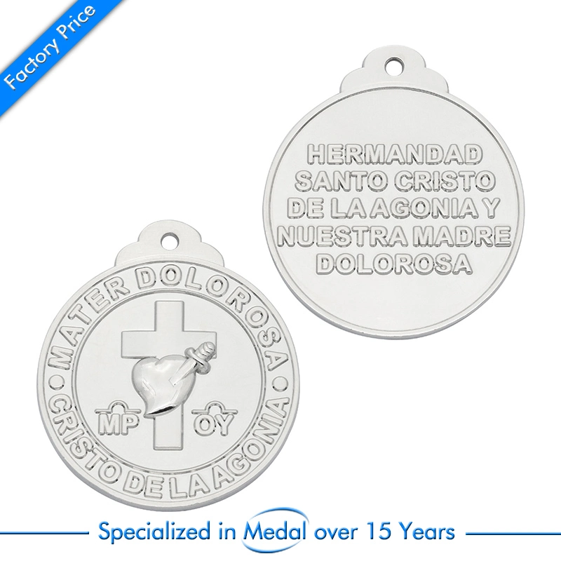 Promoción de la OEM/ODM Plata personalizada Souvenir Deporte Medalla premio