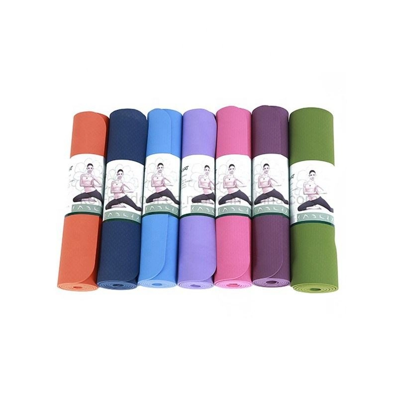 Eco friendly Fitness Gimnasia Yoga y Pilates ejercicio TPE Non-Slip almohadilla almohadilla Yoga Mat