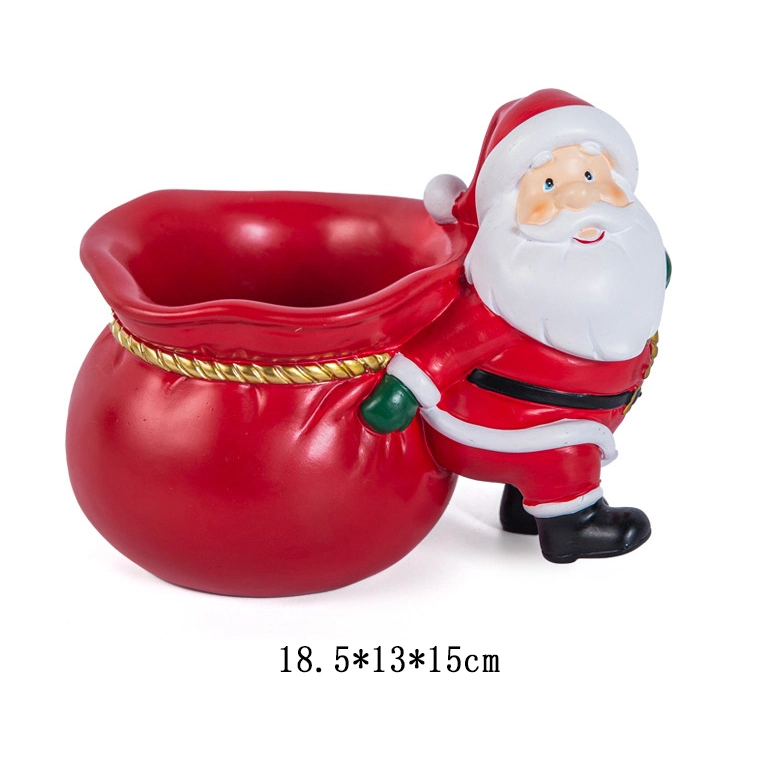 Christmas Santa Office Dest Resin Pen Holder