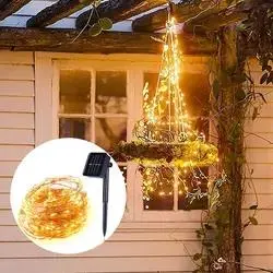 Piscina interior impermeável LED Branco Quente String Fadas acende as luzes de decoração para o Natal, festa no jardim