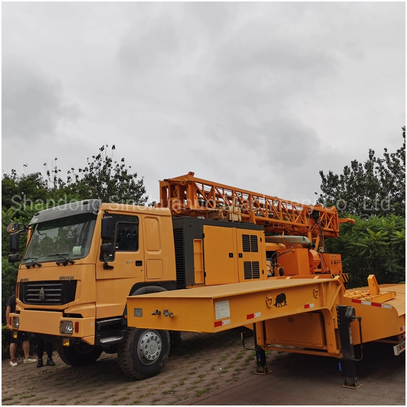 Mechanical Power Head Big Torque Truck Mounted Rotary Drilling Rig and Borehole Drilling Machine