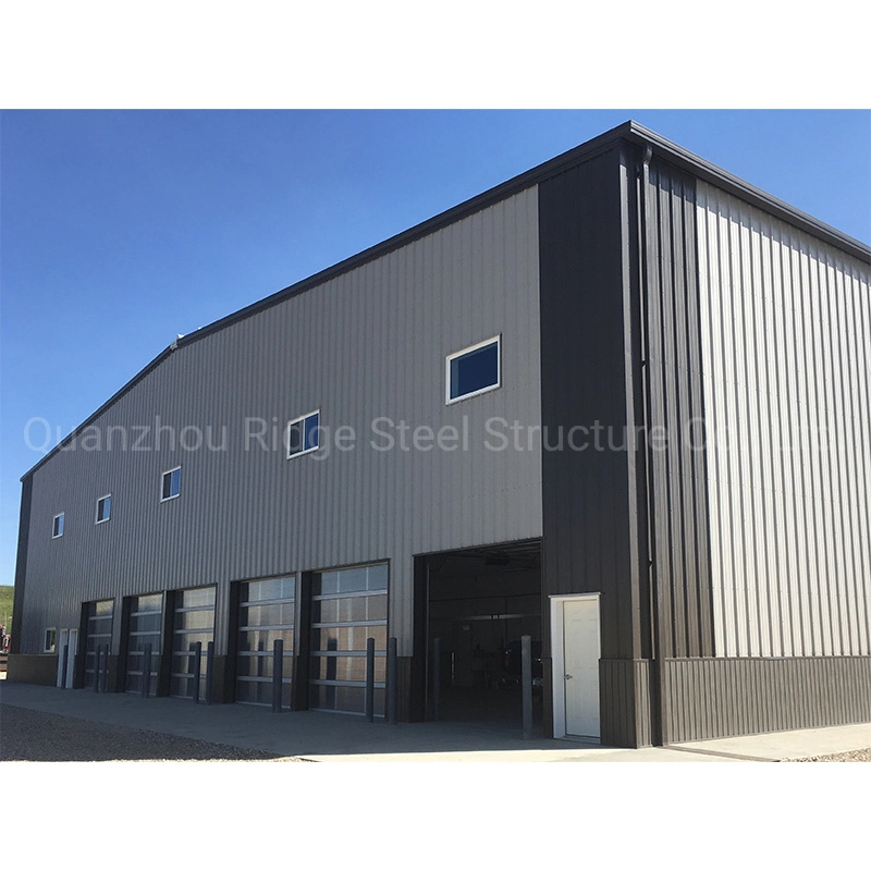 Light Structural Steel Frame Construction Godown Building Prefabricated Offices