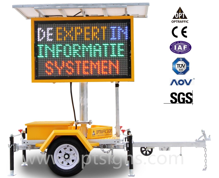 Verkehrszeichen 5 Farbe/Bernstein Variable Nachricht Schild Straßenarbeiten Werbung Vms-Platine