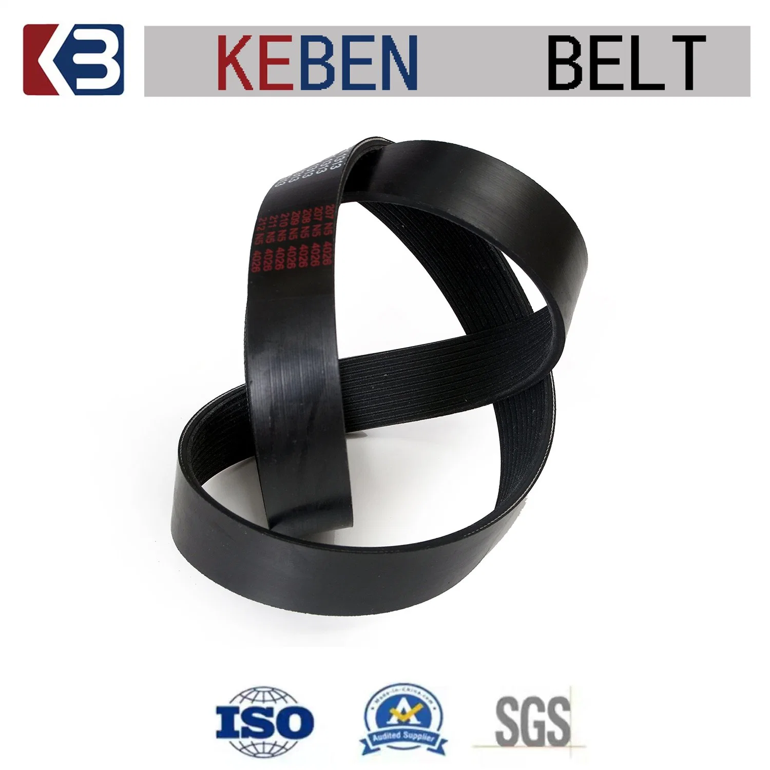 Large Intensity Excellent Conveyor Industry Pk Belt Auto Rubber Drive Belts Multi-Wedge Engine Pk Belts for Machine 9pk 10pk 12pk