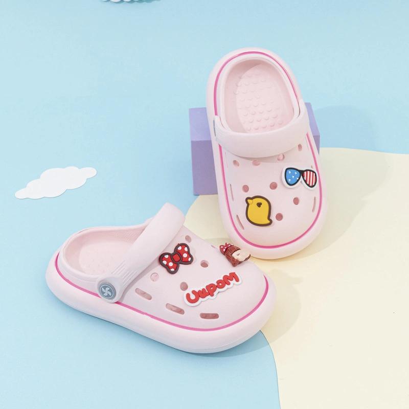 New Style Children's Multi-Color Croc Summer Indoor and Outdoor Non-Slip Cartoon Soft Bottom Shoes