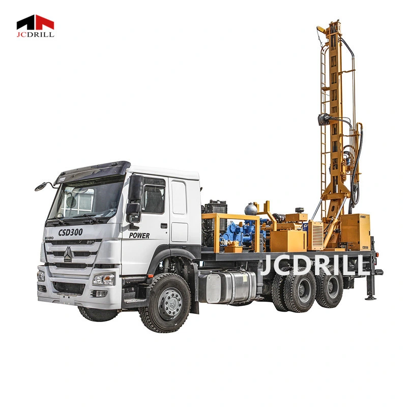 (CSD300) 300m Depth Borehole Drill Rig Hydraulic Rotary DTH Water Well Drilling Truck Mounted Oil Drilling Equipment Machine