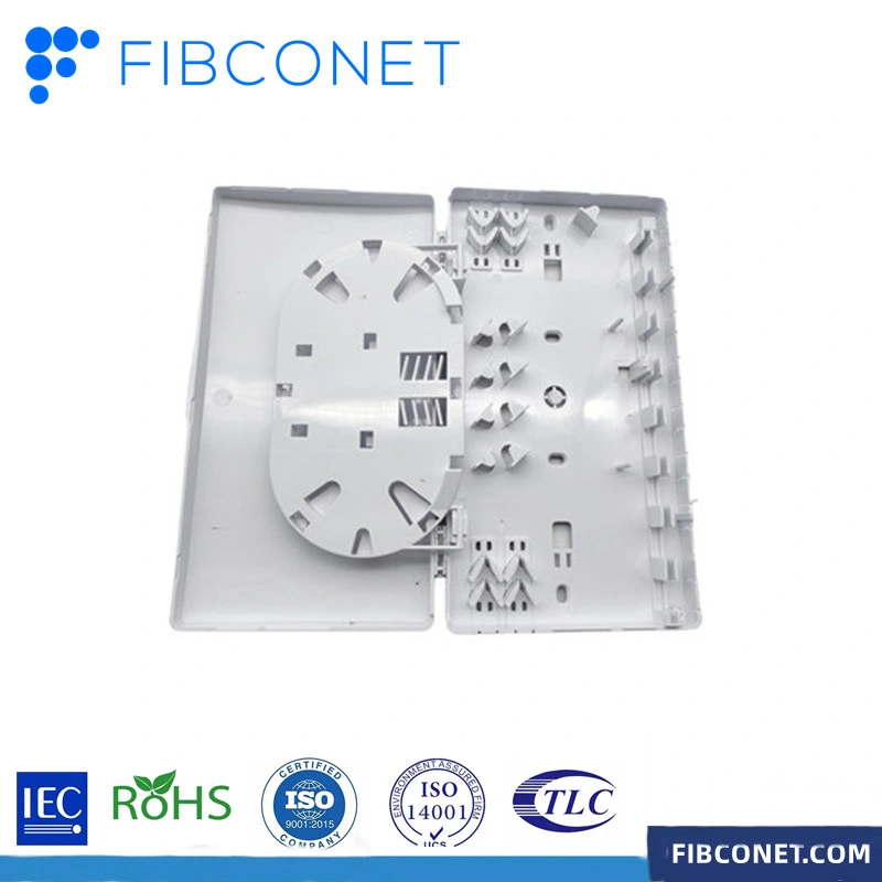 FTTH Fiber Optic tipo de montagem na parede Top caixa de distribuição pequena Caixa de terminais mini com 8 portas LC SC