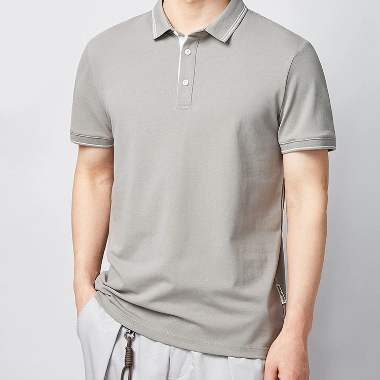 مصنع مباشر قطن قطن قصير جراب شعار مخصص للتطريز الرجال قميص بولو قميص