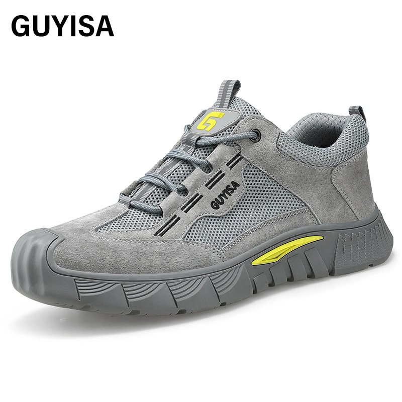 Guyisa Chaussures de sécurité pour Homme Chaussures de sécurité étanches et respirantes à bout en acier Pour le travail