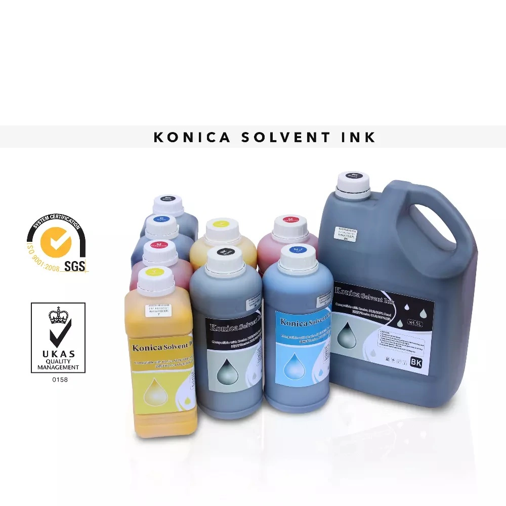 Чернила Km512I Km1024I Konica Solvent Ink для печатающей головки Km512ilnb-30