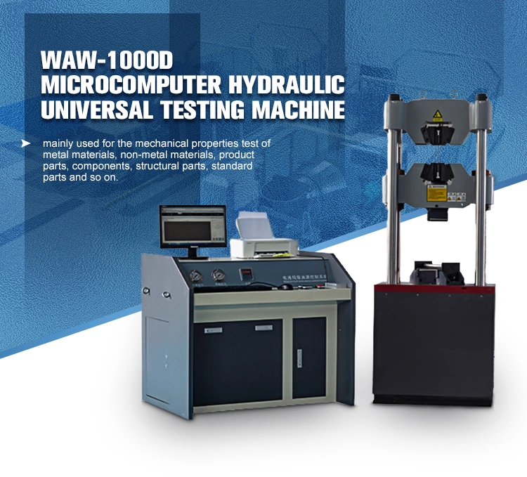 Waw-1000d Computer Controlled Hydraulic Universal Testing Machine