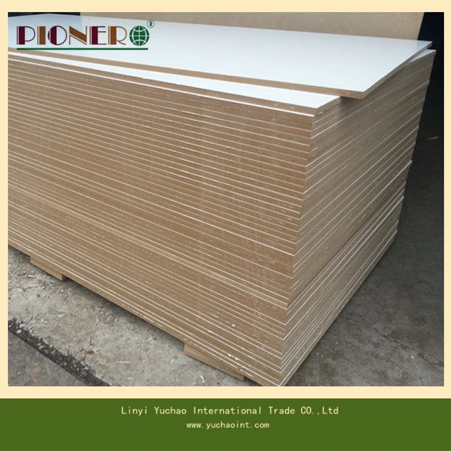 China Supplier E1 Grade Melamine Board for Sale with MDF/ Particle Board/ Plywood Base Board