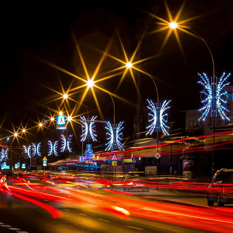 Водонепроницаемый светодиодный рождественский 2D Pole Street Motif Light для На улице