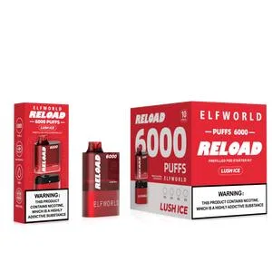 Wholesale/Supplier Elfworld Reload 6000 Puffs Disposable/Chargeable Vape