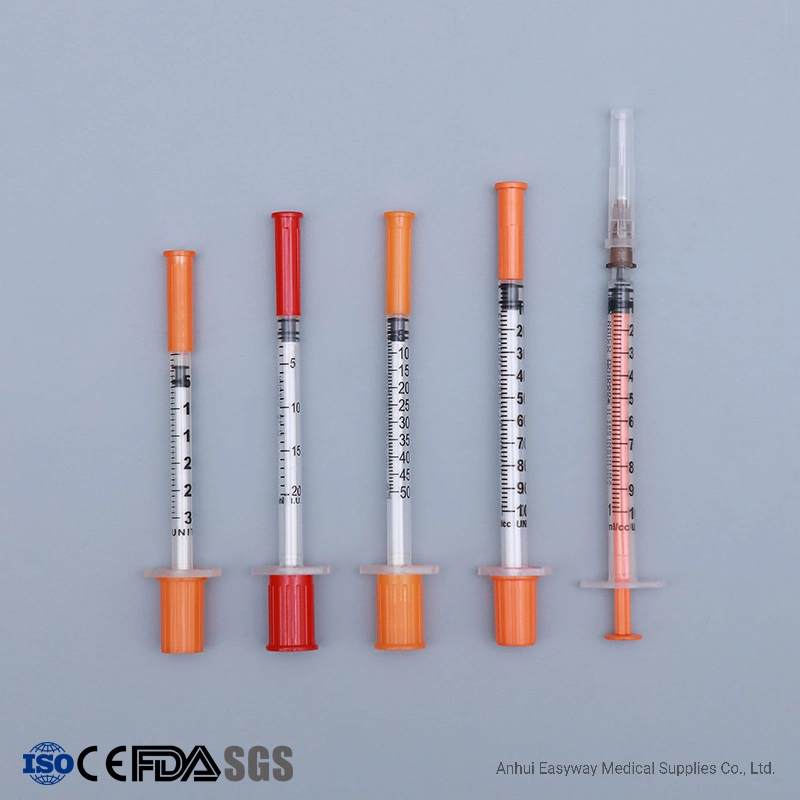 Insulin Syringe with Various Size U100 U50 U40 U30