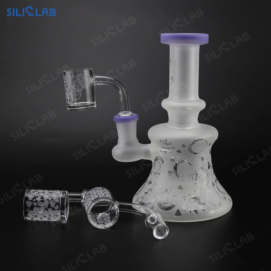 Thick Tough Glass Domeless Quartz Nail Concentrate Smoke Water Pipe with Quartz Banger