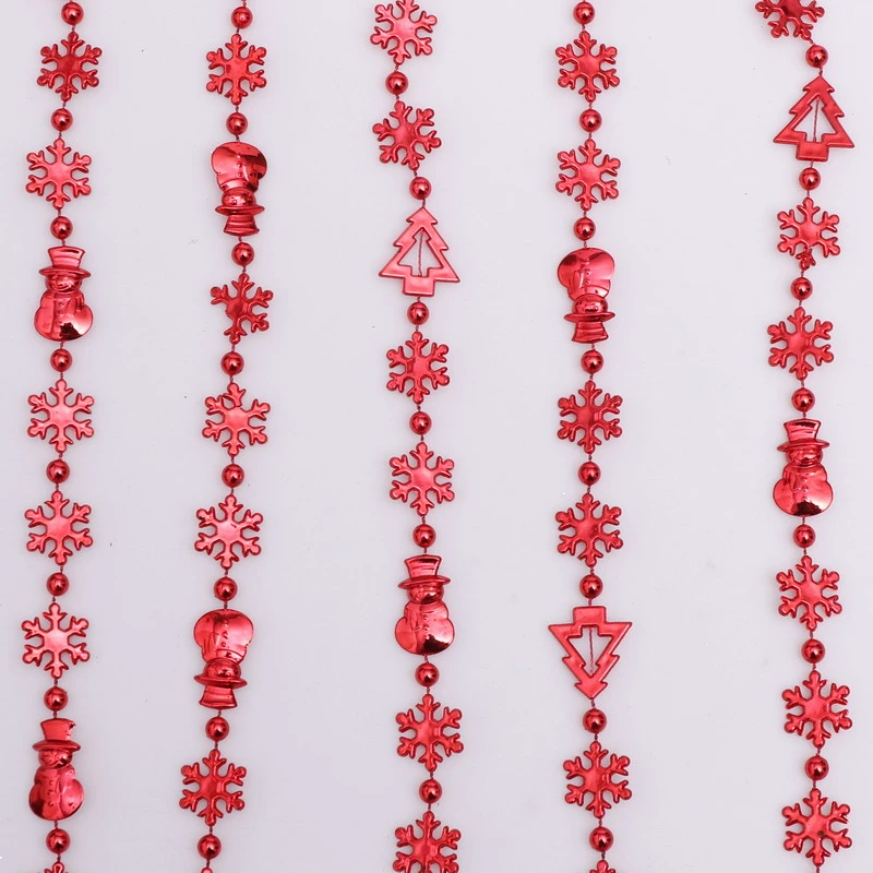 Christmas Decorations Hanging Plastic Beads