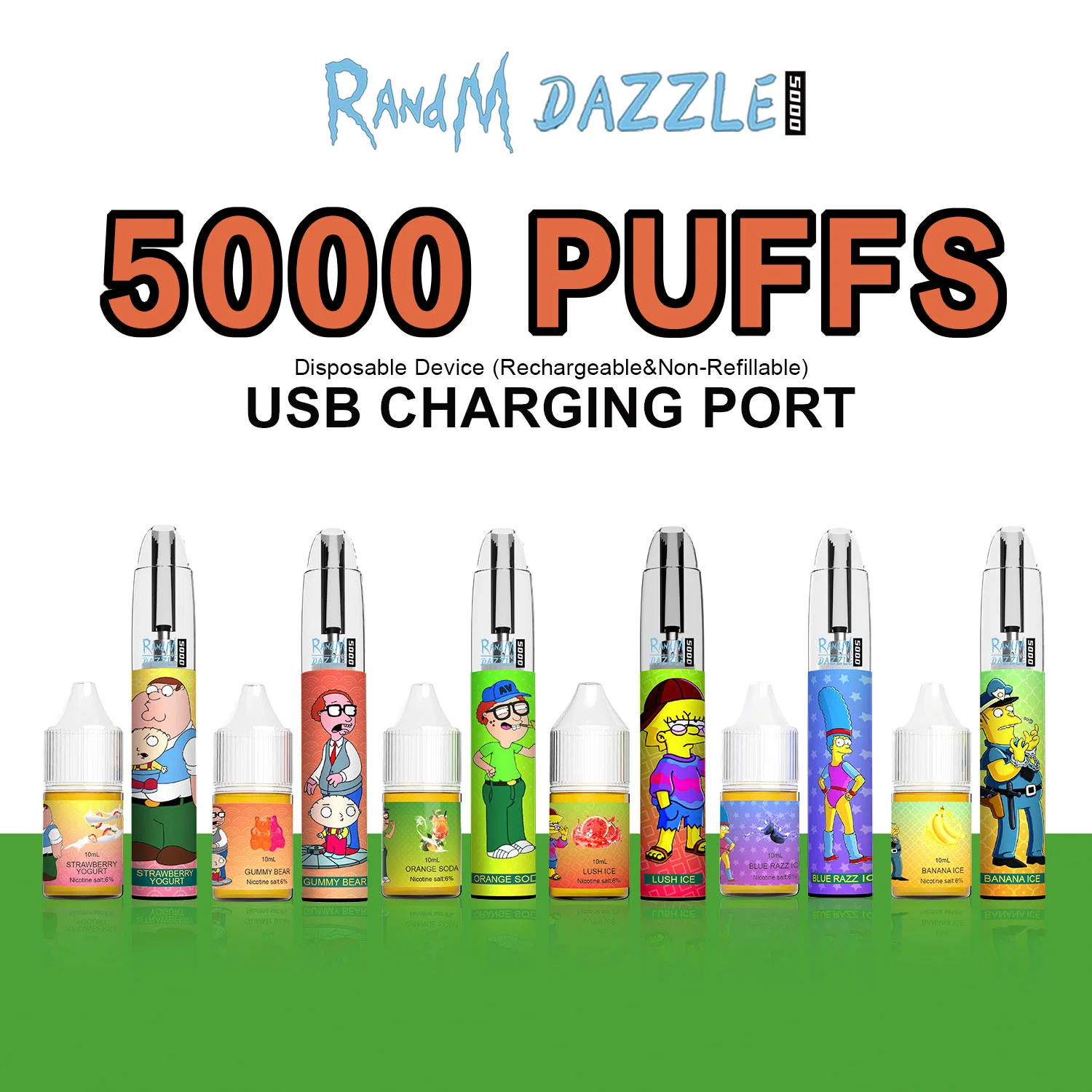 Precio Mayorista/Proveedor de Vape Randm desechables Dazzle 5000