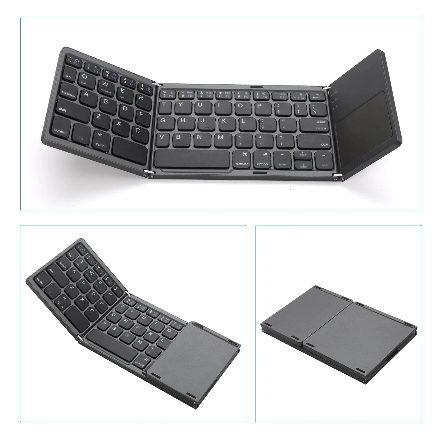 Foldable Bluetooth Keyboard and Mouse for Phone