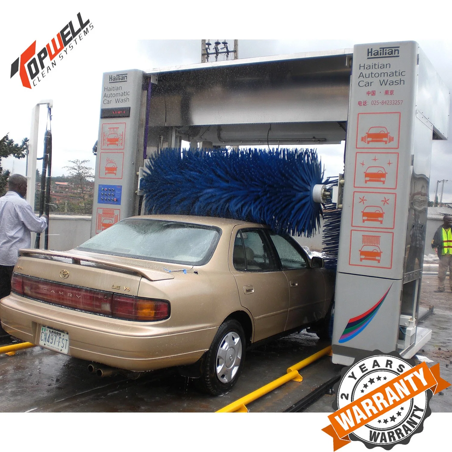 Auto Rollover Car Wash Machine with Foam and Wax Chemical Spray. China Car Wash Machine Supplier