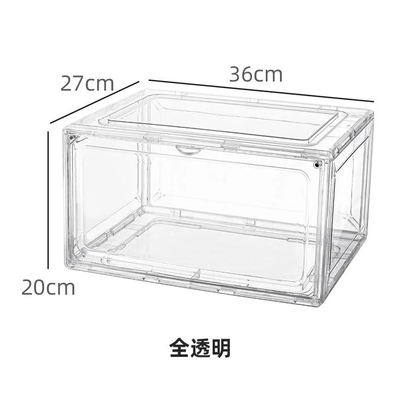 Caja de protección contra polvo transparente para el contenedor de la pantalla de juguete de la puerta magnética acrílica Caja de almacenamiento