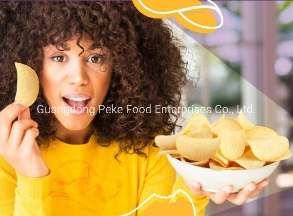 Bocadillo de tortilla de patatas fritas Chips de maíz Snacks Alimentos Enlatados las palomitas de maíz fritas