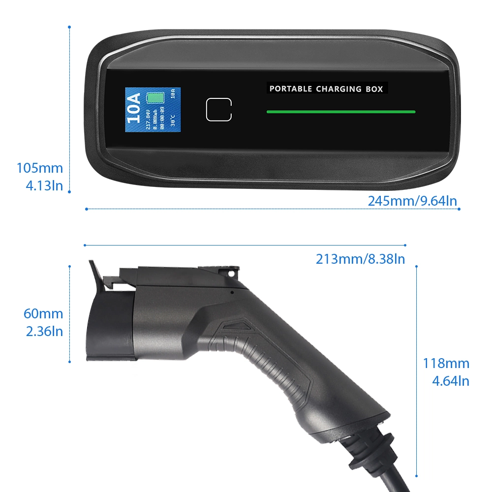 Besen 10/16un tipo de carga portátil cargador de 2 EV de verificación de la IEC 62196-2 Evs con enchufe de salida de la CEE