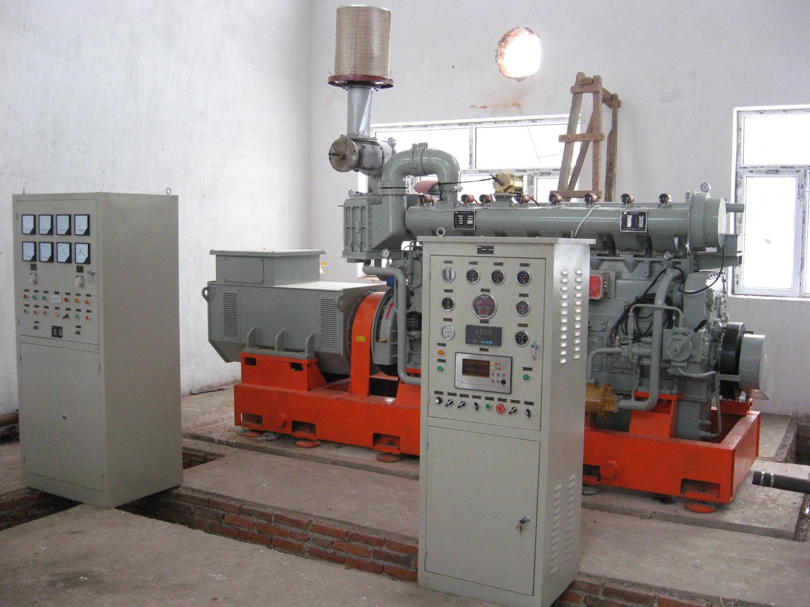 Low Emission High Voltage 10.5kv Biomass Gas Engine Generator Set