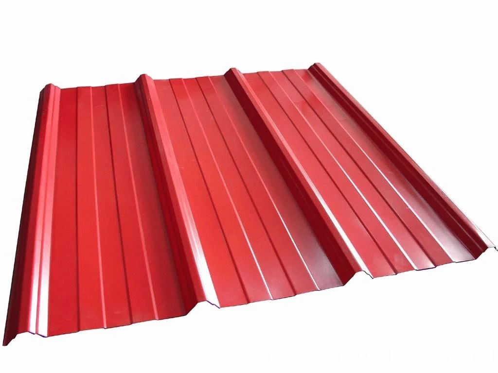 China Precio de fábrica galvanizado Zinc Color Coated PPGI Gi caliente Chapa de acero ondulado para techo de material de construcción/ Marine Grado