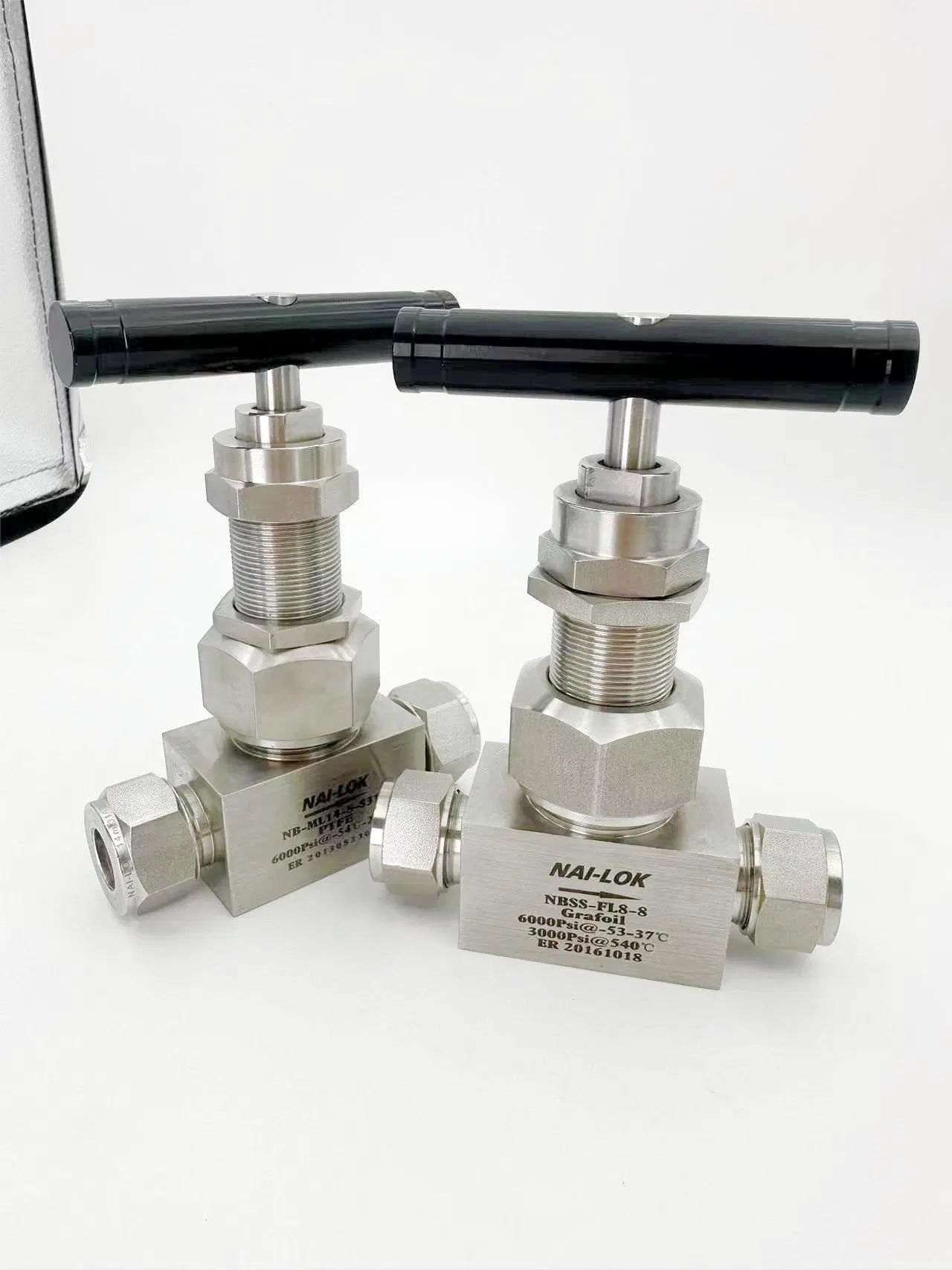 High Temperature High Pressure Stainless Steel SS316 Union Bonnet Needle Valve with Double Ferrule 6000psi Instrument Needle Valves