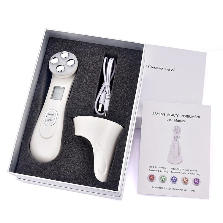 Facial Skin Tightening Beauty Device 5 in 1 RF EMS Multifunction Facial Device