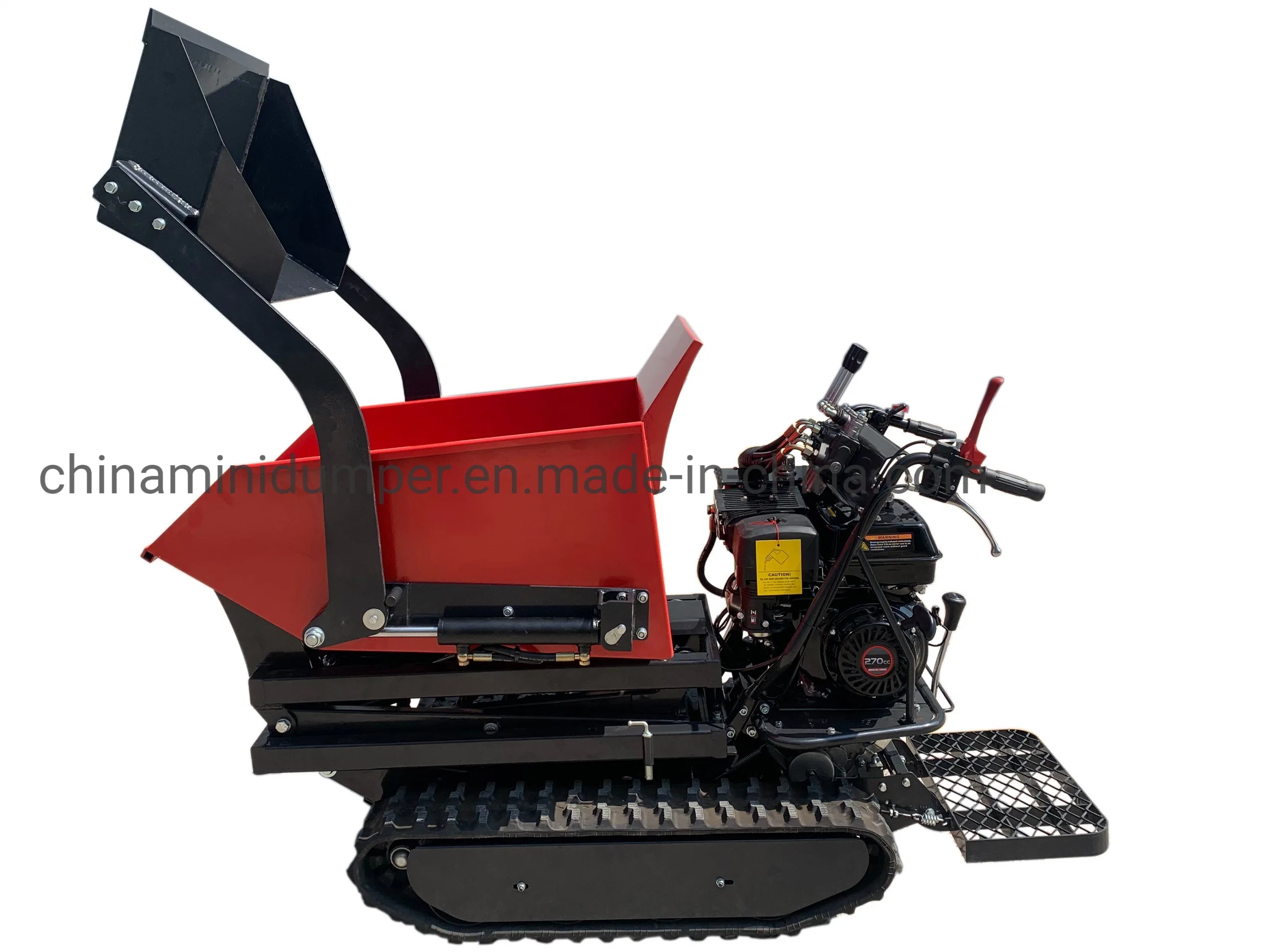 CE 0301cscmini Dumper Power Barrow Hydraulic Transmission Crawler Truck for Farm Work