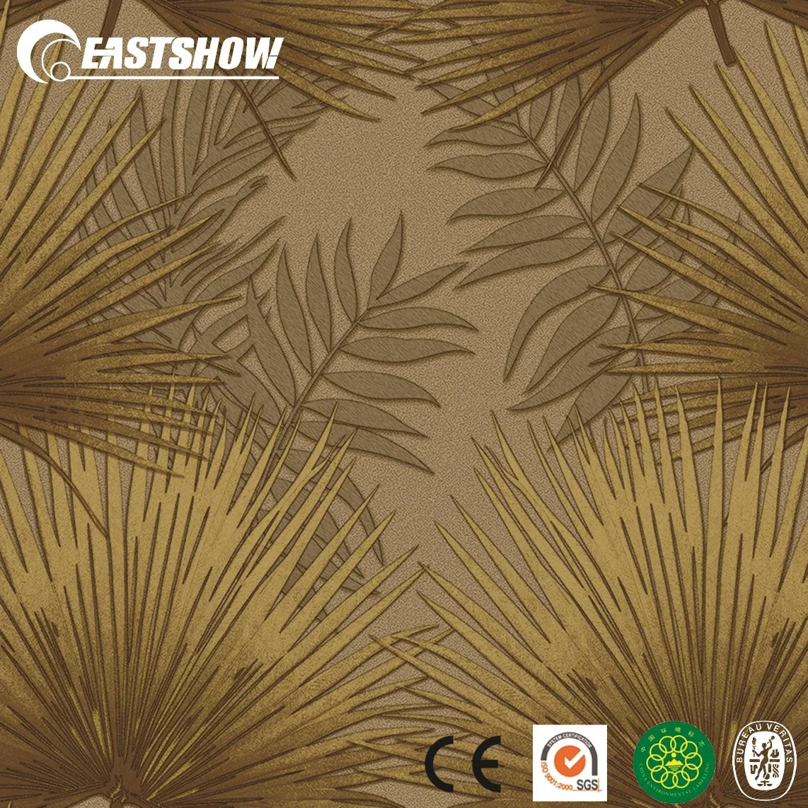 Chinese Fan Palm Pattern Wall Paper (250g/sqm 106CM*10M)