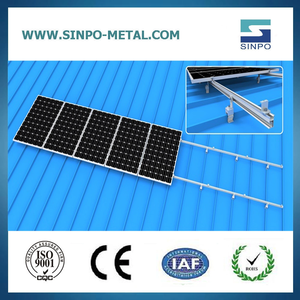 Aluminio aleación Home Solar Energy Panel Stand Metal techo montaje Sistema