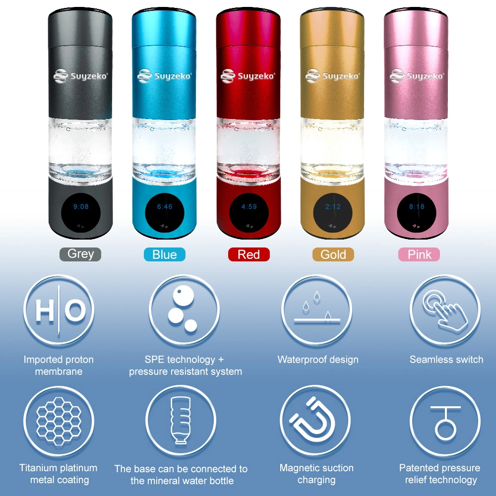 New Design H2 Rich Cup Portable Hydrogen-Rich Water Making Cup