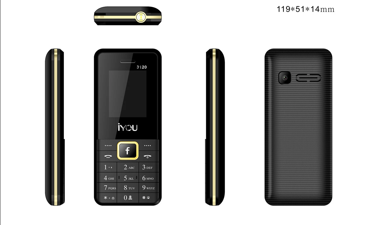 1.77 Inch Model 3G Cheap Elderly Feature Phone Keypad Mobile Phone 3G 0.3MP Camera Torch FM Bt WiFi